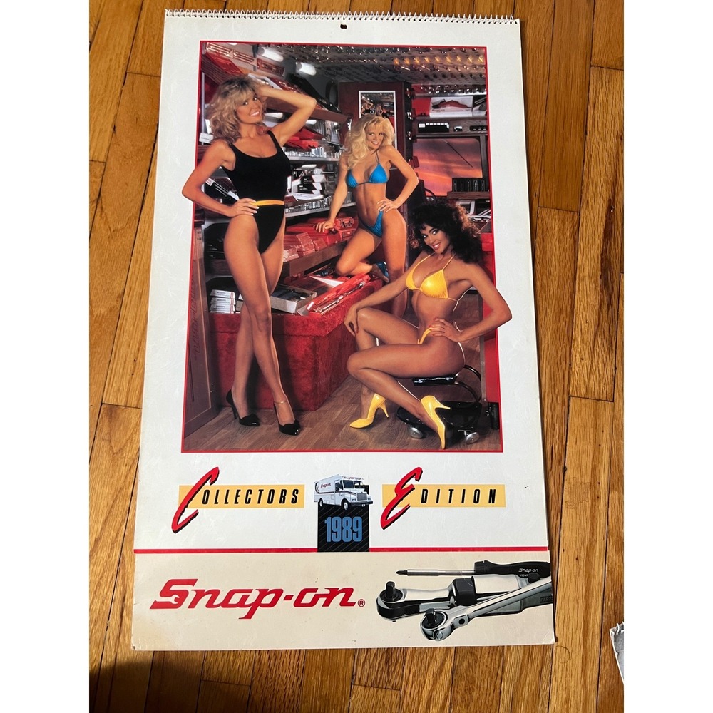 Vintage 1989 Snap-on Tools Collectors Edition Pinup Calendar Garage Memorabilia